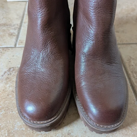 exc ZODIAC julie wedge ankle boot lug sole 9